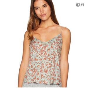 FREE PEOPLE intimateley Kora Cami Top Floral Satin Boho Bridgerton Cottagecore